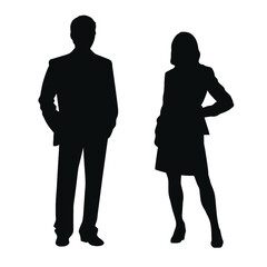 business people silhouette 
