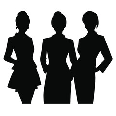 business people silhouette 
