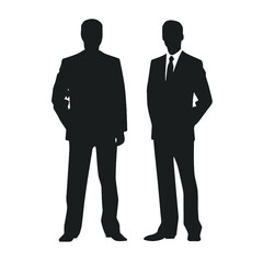 business people silhouette 
