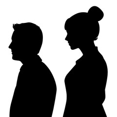 business people silhouette 
