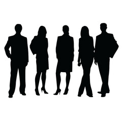 business people silhouette 
