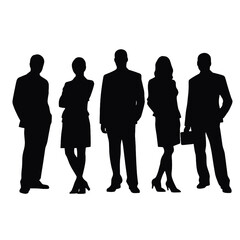 business people silhouette 
