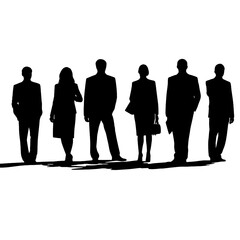 business people silhouette 