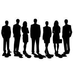 business people silhouette 