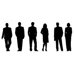 business people silhouette 
