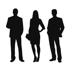 business people silhouette 