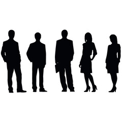 business people silhouette 