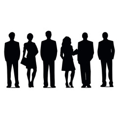 business people silhouette 