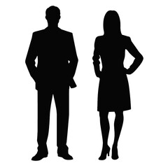 business people silhouette 