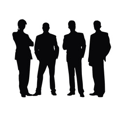 business people silhouette 