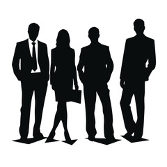 business people silhouette 