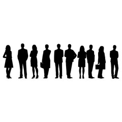 business people silhouette 