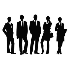 business people silhouette 