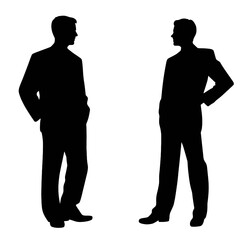 business people silhouette 