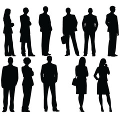 business people silhouette 
