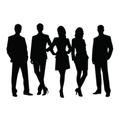 Fototapeta premium business people silhouette 