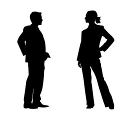 business people silhouette 