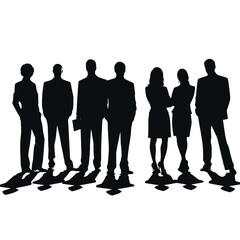 business people silhouette 