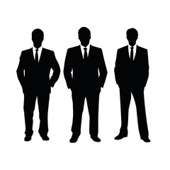 business people silhouette 