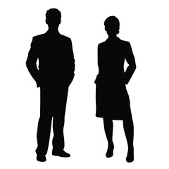 business people silhouette 