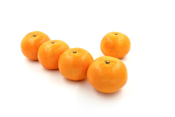 oranges isolated on white background