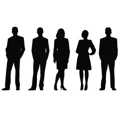 business people silhouette 