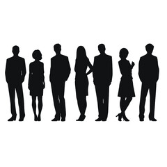 business people silhouette 