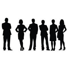 business people silhouette 