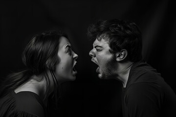 the emotional intensity in verbal disputes - focusing on facial expressions and body language.