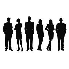 business people silhouette 