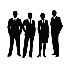 business people silhouette 