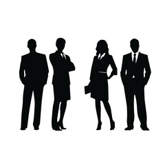 business people silhouette 