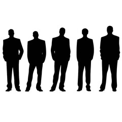 business people silhouette 