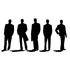 business people silhouette 