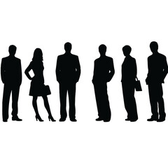 business people silhouette 