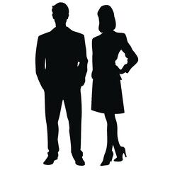 business people silhouette 