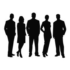 business people silhouette 