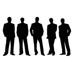 business people silhouette 