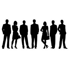 business people silhouette 