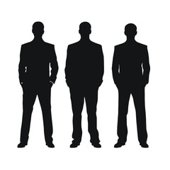 business people silhouette 