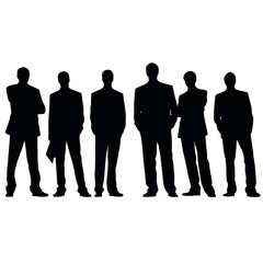 business people silhouette 
