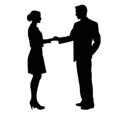 business people silhouette 