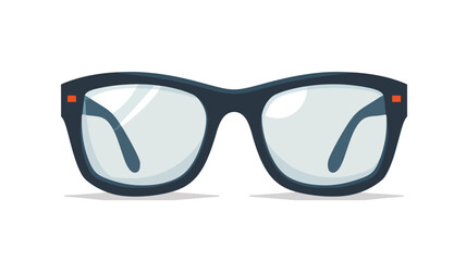 Funny glasses flat vector isolated on white.