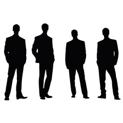business people silhouette 