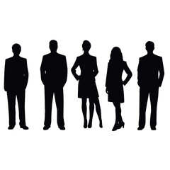 business people silhouette 