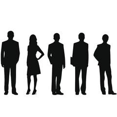 business people silhouette 