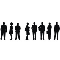 business people silhouette 