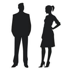 business people silhouette 