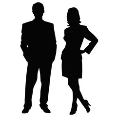 business people silhouette 