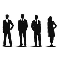 business people silhouette 